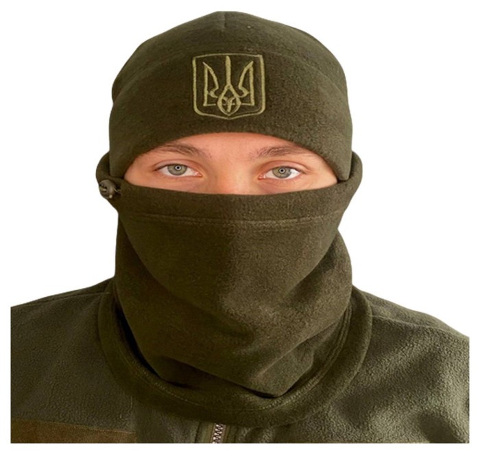 Шапка флисовая герб Ranger олива 55-57 (RA8953)