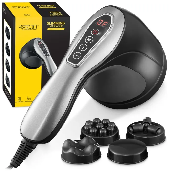 Ручной антицеллюлитный массажер для тела 4FIZJO Body Shaping 4 в 1 Black (P-5907739319128)