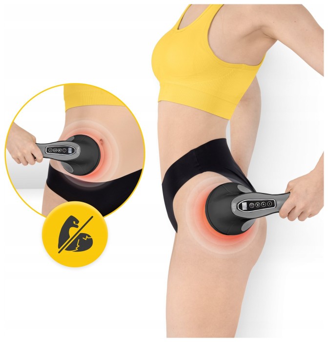 Ручной антицеллюлитный массажер для тела 4FIZJO Body Shaping 4 в 1 Black (P-5907739319128)