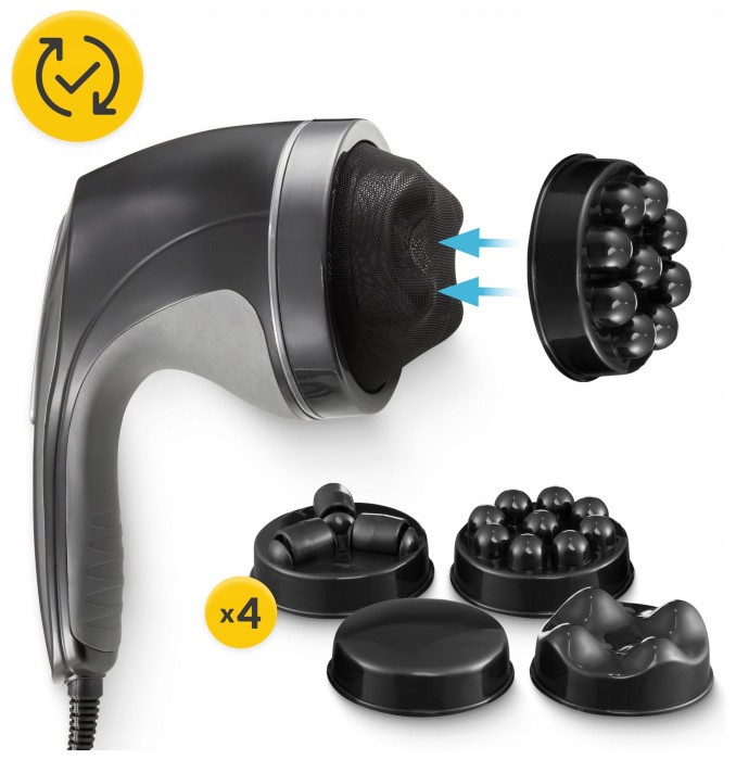 Ручной антицеллюлитный массажер для тела 4FIZJO Body Shaping 4 в 1 Black (P-5907739319128)