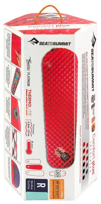Надувной коврик Comfort Plus Insulated Mat 2020, 183х55х6.3см, Red от Sea to Summit