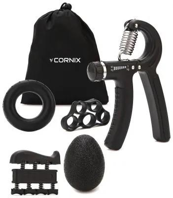 Набор эспандеров Cornix Hand Grip Workout Kit 5шт XR-0269 Black