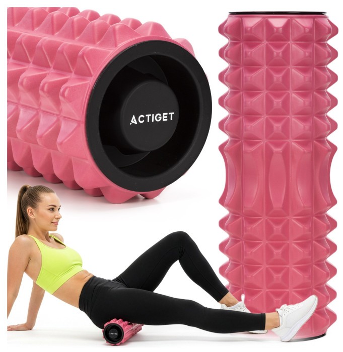 Масажний ролик Actiget EVA 33 x 13 см (валик, роллер) ACT0100 Pink