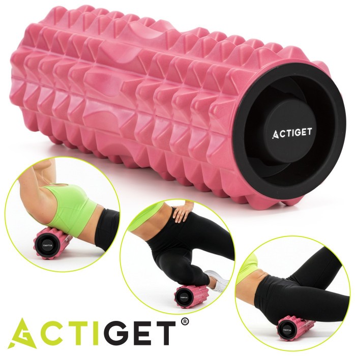 Масажний ролик Actiget EVA 33 x 13 см (валик, роллер) ACT0100 Pink