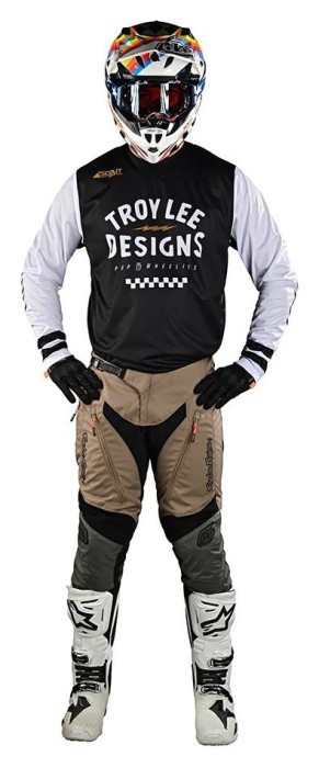 Мото Джерсі TLD Scout GP Jersey RIDE ON [BLACK/WHITE] S