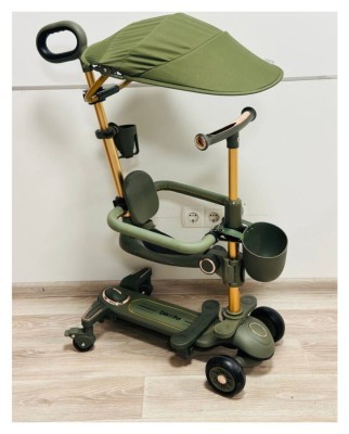 Детский самокат 4in1 8028 olive (Оливковый)