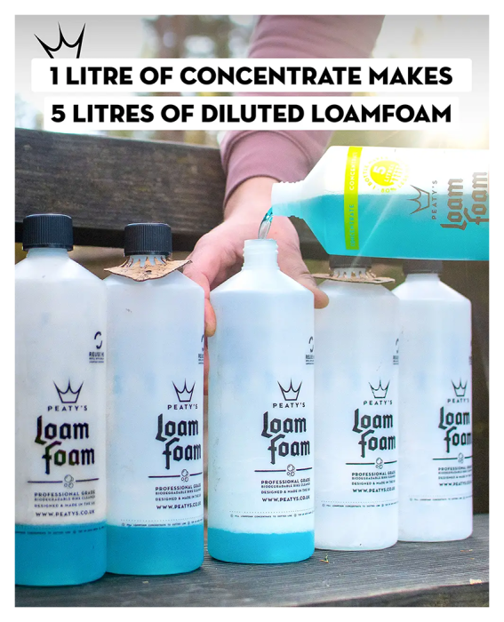 Шампунь для велосипеда Peaty's LoamFoam Concentrate Cleaner, концентрат, 1L