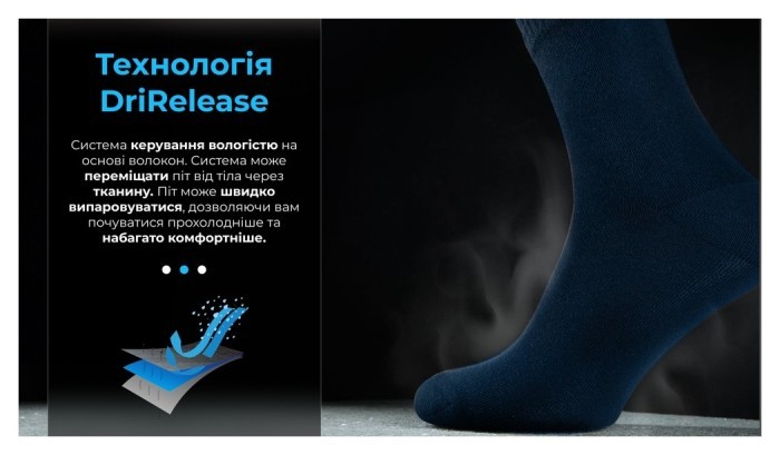 Носки водонепроницаемые Dexshell Ultra Thin Crew NL, p-p S, синие