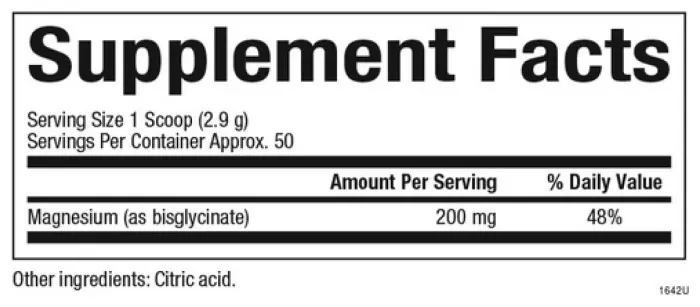 Magnesium Bisglycinate 200mg - 120g