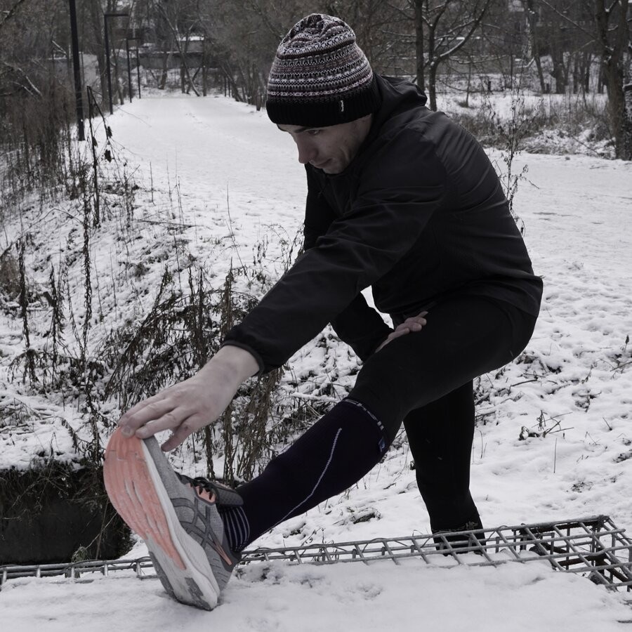 Шкарпетки водонепроникні Dexshell Compression Mudder, р-р S, сірі, укр, укр