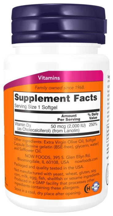 VIT D-3 2000 IU - 30 sgels (Пошкоджена банка)