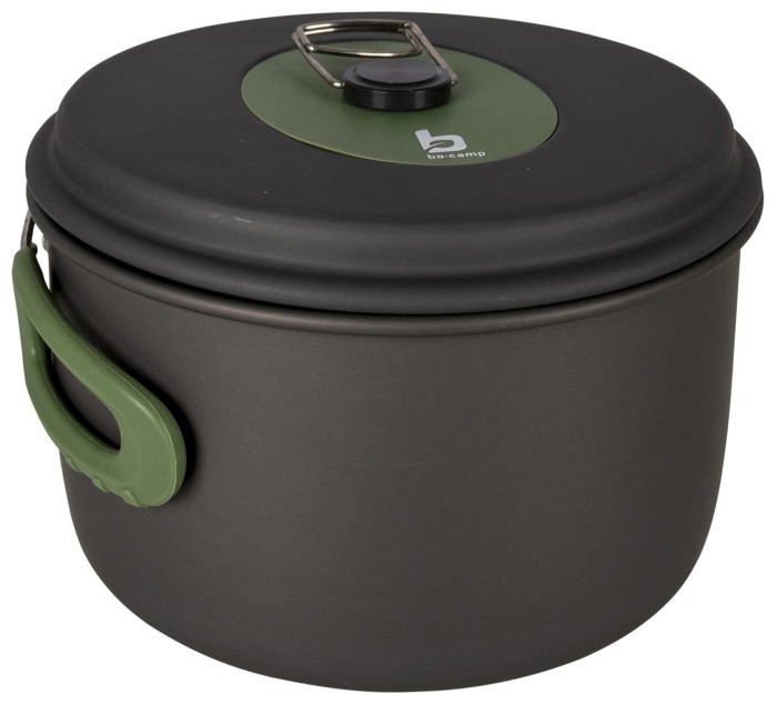 Набір посуду Bo-Camp Explorer 3 Pieces Hard Anodized Grey/Green (2200239)