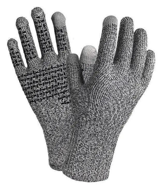 Рукавички водонепроникні зносостійкі Dexshell TECHSHIELD 2.0, p-p M, сірі, укр, укр