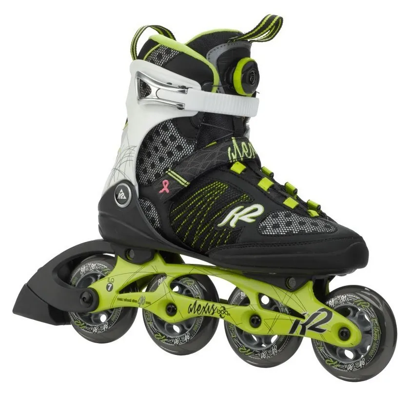 Роликові коньки для дорослих K2 ALEXIS BOA W 39.5 (8.5US) 255мм Black/green/white (3050100) (255мм)