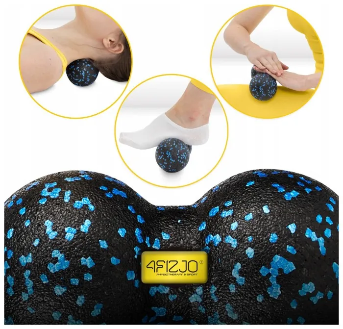 Массажный мяч двойной 4FIZJO EPP DuoBall 12 Black/Blue (P-5907222931349)