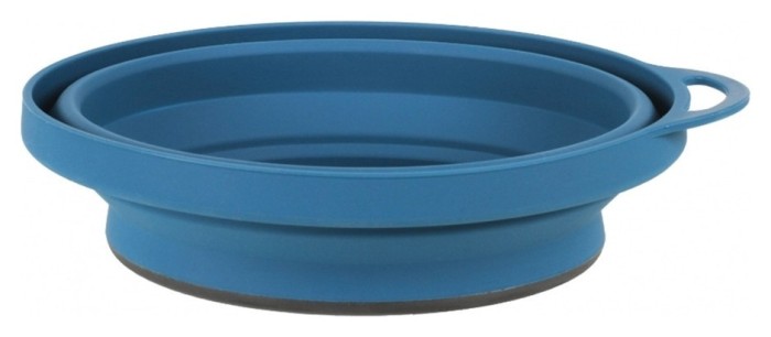 Lifeventure тарелка Silicone Ellipse Bowl navy blue