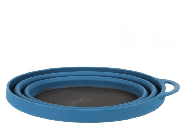 Lifeventure тарелка Silicone Ellipse Bowl navy blue