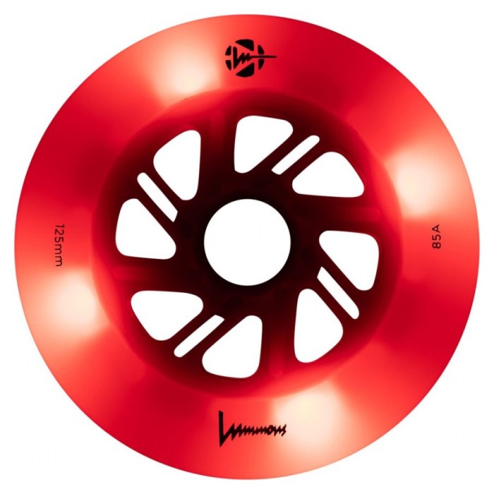 Колеса світяшки FR Skates Luminous 125mm/85A 6-pack Red