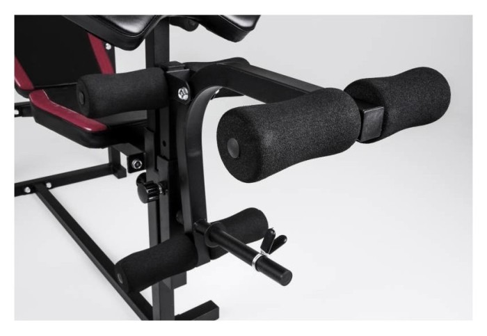 Скамейка для жима с верхней тягой и тренажерами + штанга 75 кг RN-Sport