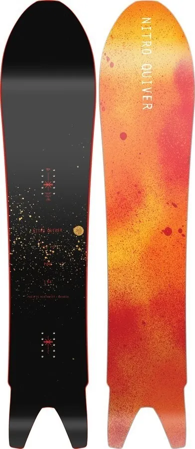 Сноуборд Nitro POW 154 Black orange (830655) (154 см black/orange)