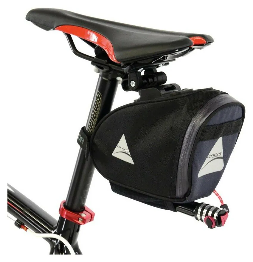 Сумка підсідельна Axiom RIDER QR L Grey/black (403085-01) (L Сірий із чорним)