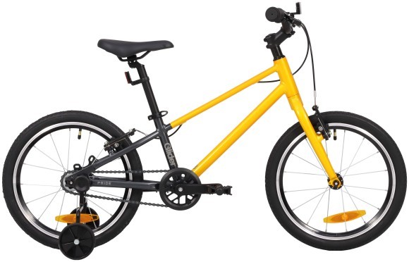 Велосипед 18" Pride GLIDER 18 2025 жовтий, укр