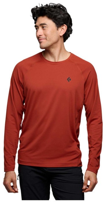 Футболка с длинным рукавом мужская Black Diamond M Alpenglow LS Crew, Burnt Sienna, L