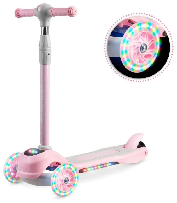Детский самокат трехколесный Ricokids Piko розовый