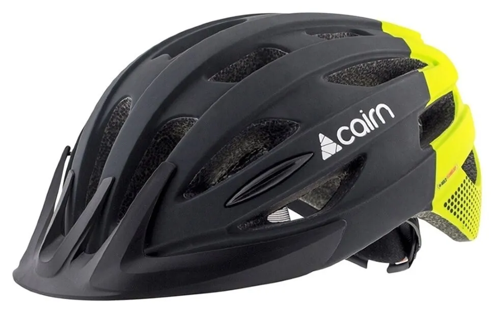 Велошолом Cairn Fusion LED USB black-neon yellow (59-62)