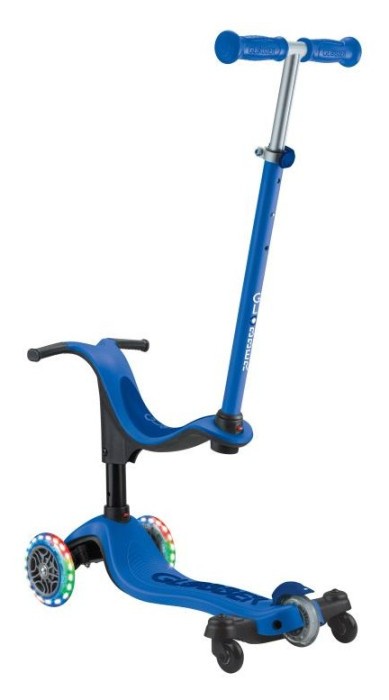 Самокат GLOBBER серії GO UP SPORTY 360 синій, до 20/50кг 1+, колеса з підсвіткою