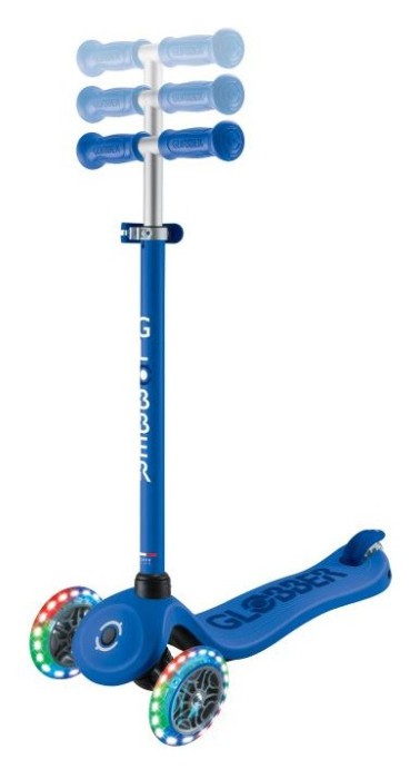Самокат GLOBBER серії GO UP SPORTY 360 синій, до 20/50кг 1+, колеса з підсвіткою, укр, укр