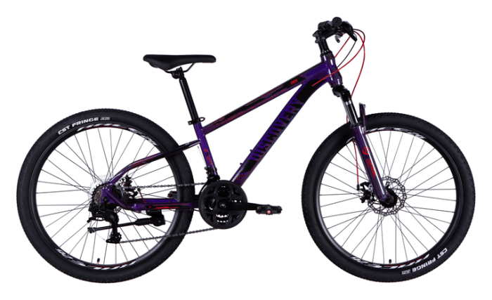 Велосипед ST 26" Discovery TREK DD FR рама-13" фиолетовый 2025