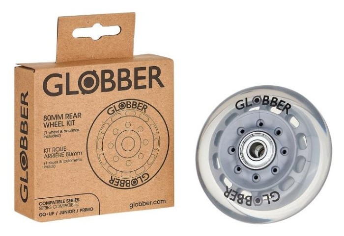 Запчасть к самокатам GLOBBER серий PRIMO/GOUP/JUNIOR Колесо заднее 80мм