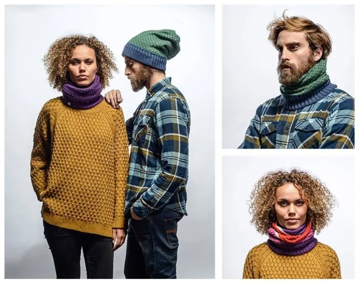 Шарф-труба-шапка Buff Knitted Neckwarmer Hat Aidan, Plum