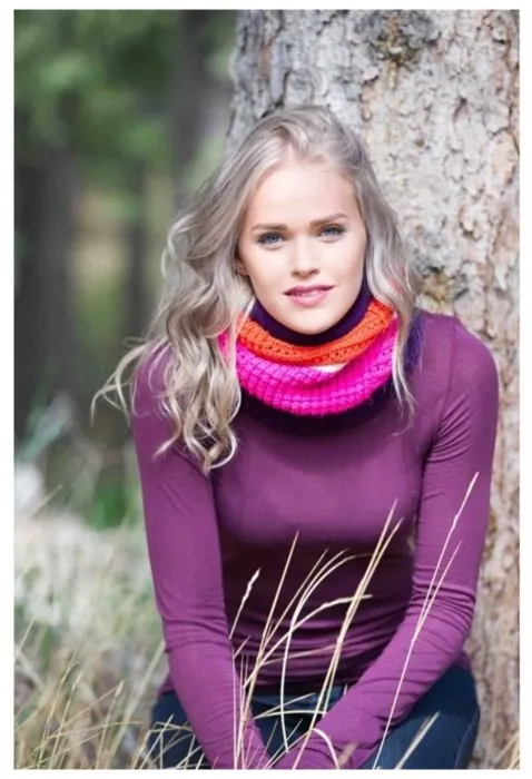 Шарф-труба-шапка Buff Knitted Neckwarmer Hat Aidan, Plum