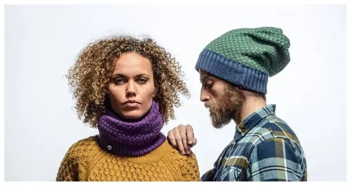 Шарф-труба-шапка Buff Knitted Neckwarmer Hat Aidan, Plum