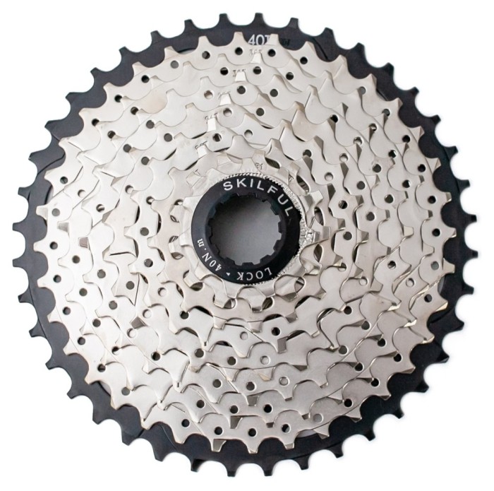 Касета 9-к SkilFul CS-M370 11-40T нікельована, укр, укр