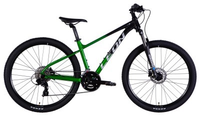 Велосипед AL 27,5&quot; Leon XC 100 HDD рама-16&quot; чорний з зеленим 2025