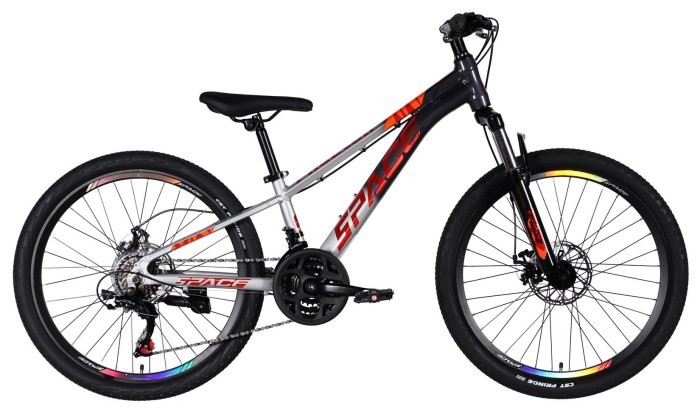 Велосипед AL 24" SPACE PHAETON DD FR рама-11" серо-серебристый 2026