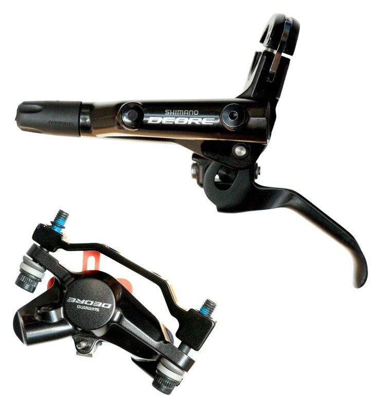 Тормоз диск. гидравл. SHIMANO DEORE BL-M6000 R750мм торм.ручка, калипер, адаптер зад