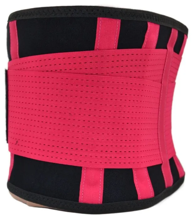 Пояс компрессионный MadMax MFA-277 Slimming belt Black/rubine red L