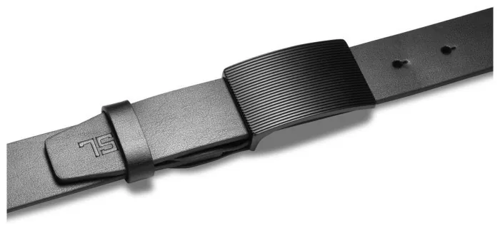 Ремінь чоловічий шкіряний Semi Line Black (P8233-0 XL)
