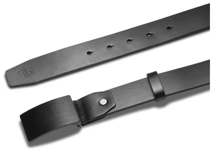Ремінь чоловічий шкіряний Semi Line Black (P8233-0 XL)