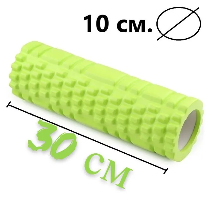 Массажный ролик (роллер) PowerPlay 4342 Massage Roller Зеленый (30x10см.)