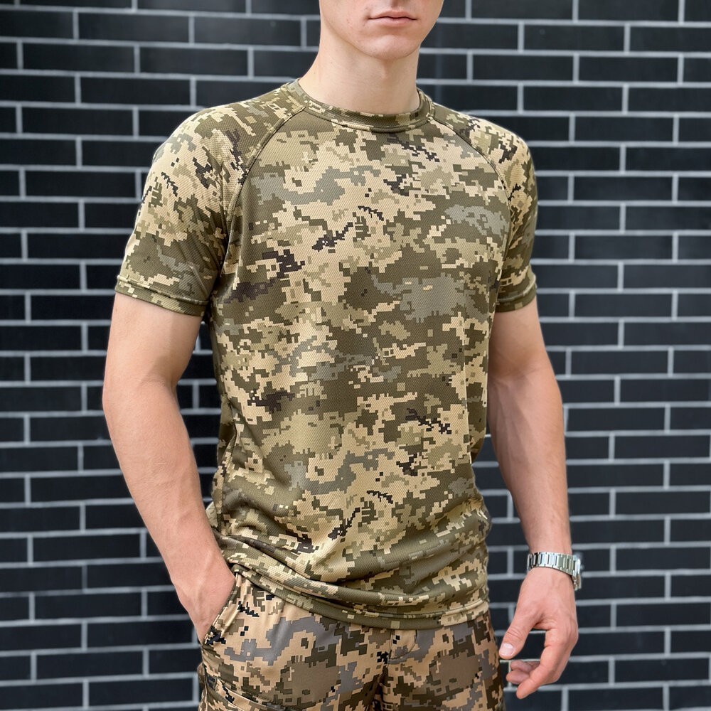 Мужская пиксельная футболка Pobedov Ergo