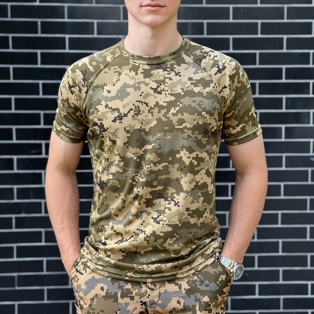 Мужская пиксельная футболка Pobedov Ergo