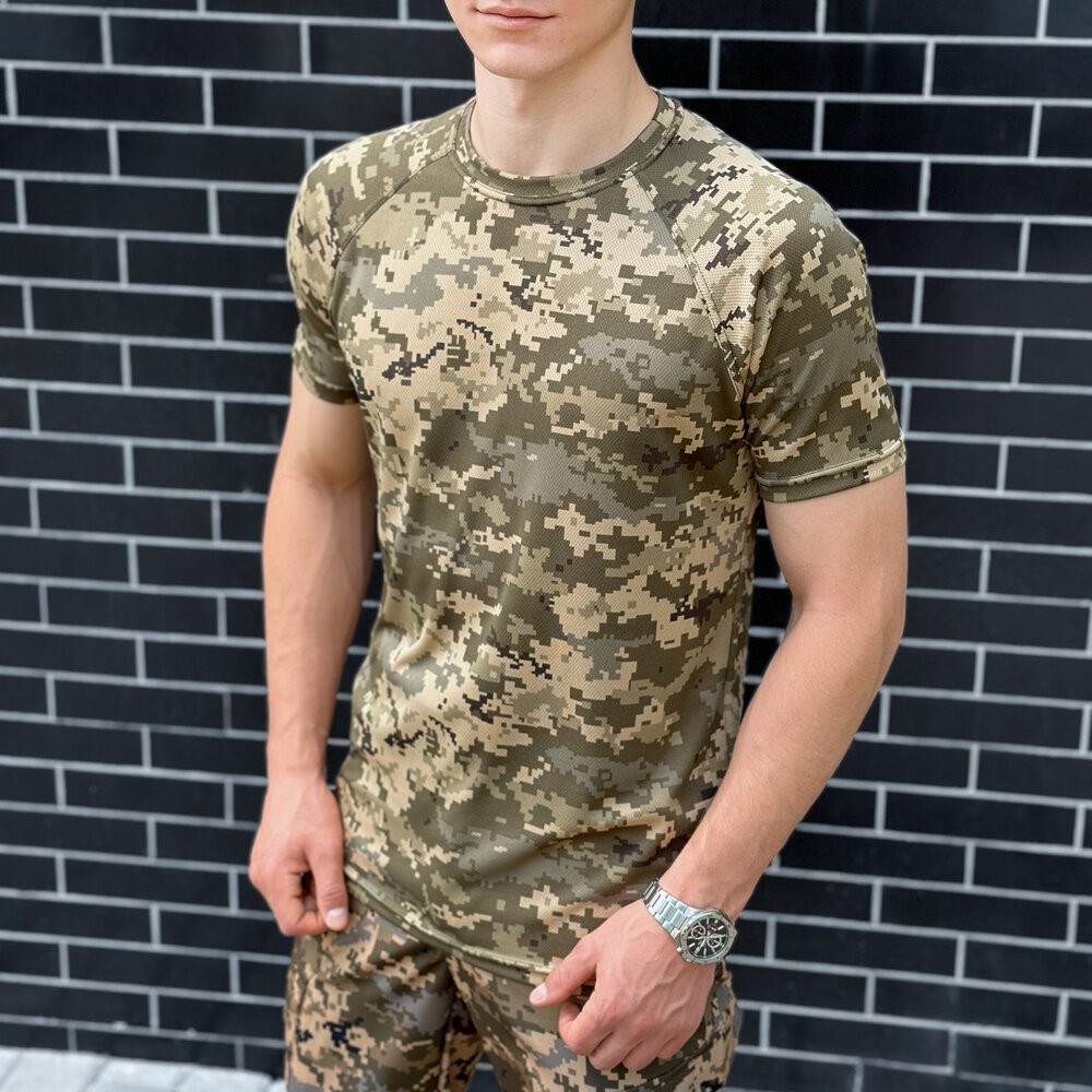 Мужская пиксельная футболка Pobedov Ergo