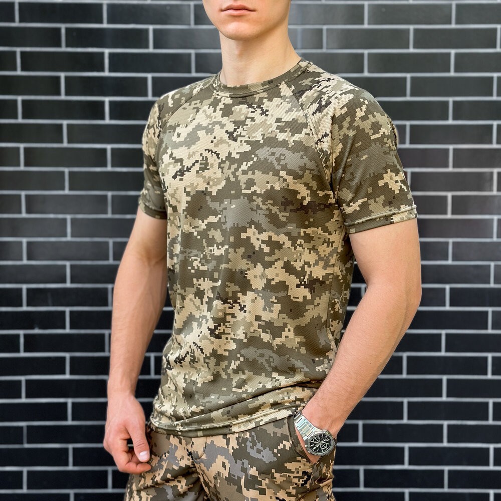 Мужская пиксельная футболка Pobedov Ergo