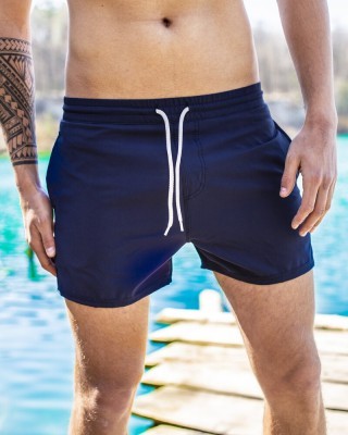 Плавальні шорти чоловічі темно-сині Pobedov Pool day BATAL