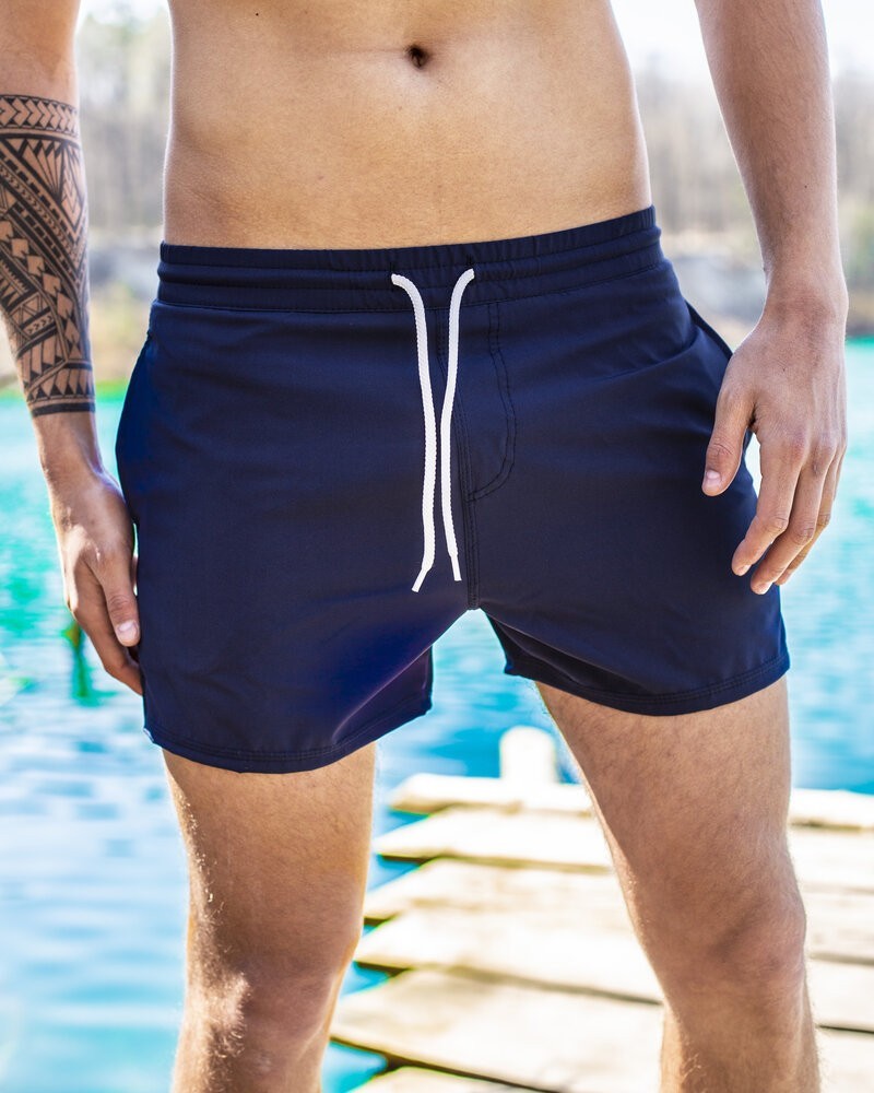 Плавальні шорти чоловічі темно-сині Pobedov Pool day BATAL, укр, укр